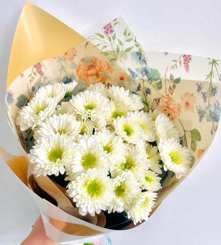 Chrysanthemums by the bunch